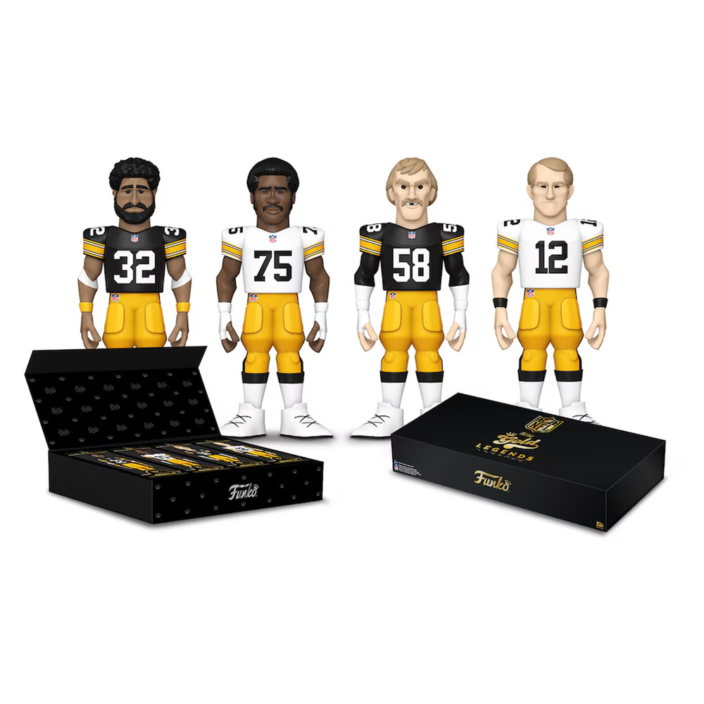 Funko Vinyl Gold Pittsburgh Steelers Legends 4-Pack 12-inch Figures Fanatics